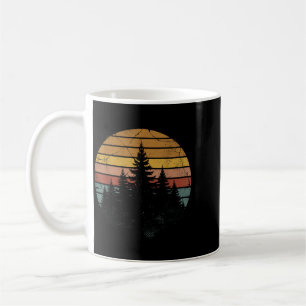 Caneca De Café Floresta Natureza Árvores Ao Ar Livre Caminhada Re