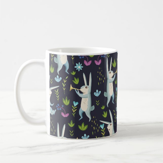 Caneca De Café Floresta. padrão sem falhas (Esquerda)