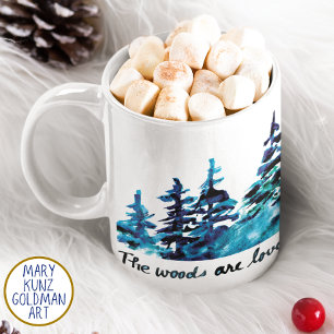 Caneca De Café Floresta Rústica de Pinheiro Robert Frost Waterco