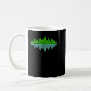 Caneca De Café Floresta Selvagem Retro Exterior Árvores Vintage N