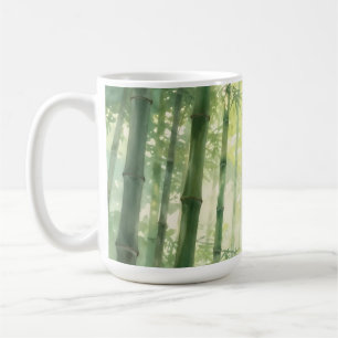 Caneca De Café Floresta Serena de Bambu Brilho Névoa