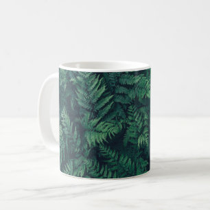 Caneca De Café Florestas Ferns De Madeira