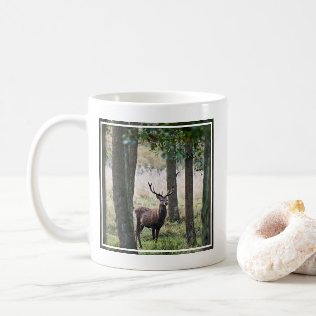 Caneca De Café Florestas | Woodlands & Red Deer (Com Donut)