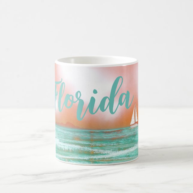Caneca De Café Florida Boat Sailing (Centro)