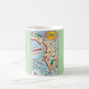 Caneca De Café FLÓRIDA EUA, Mapa de Boas-Vindas,