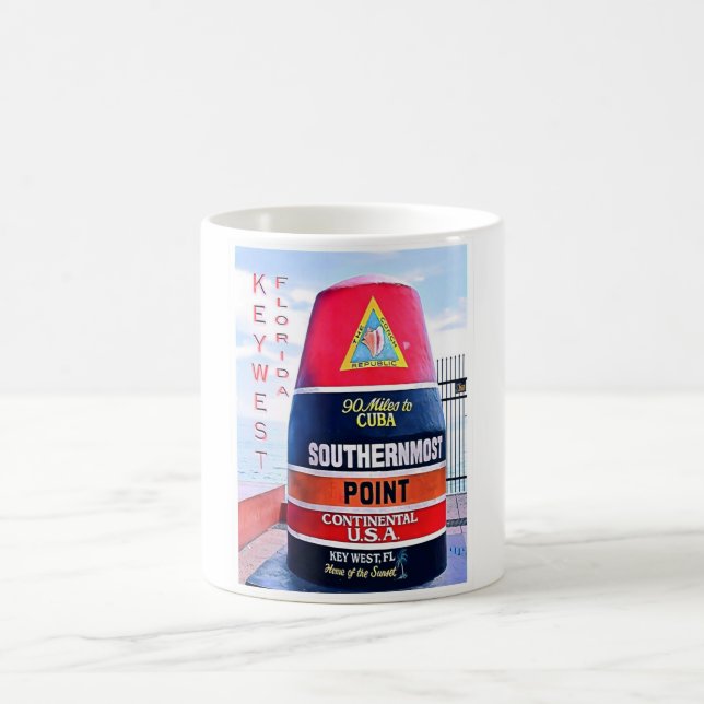 Caneca De Café Flórida - Eua - Mosaico - (Centro)