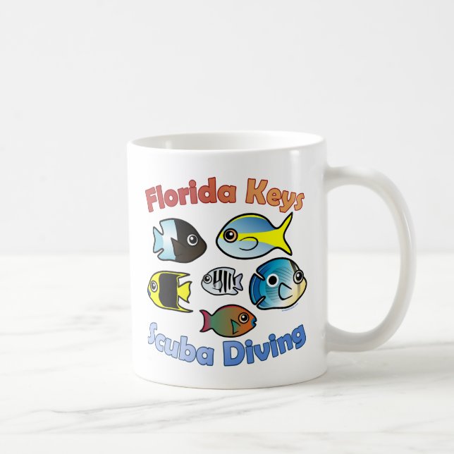 Caneca De Café Florida Keys Scuba Diving (Direita)