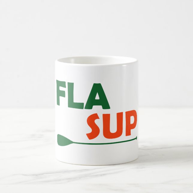 Caneca De Café Flórida Levante-se remando (Centro)