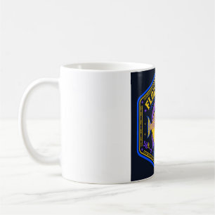 Caneca De Café Florida Man Badge de Peixe-rainha Fishing Art