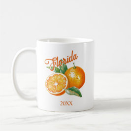 Caneca De Café Flórida Personalizada Laranja