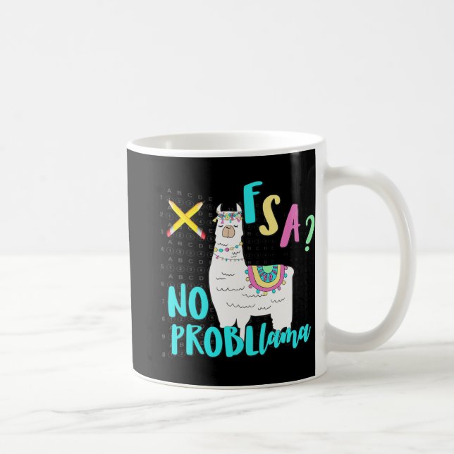 Caneca De Café Flórida State Test Day Llama For Students (Direita)