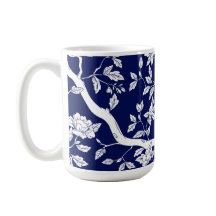 Florim de Chinoiserie Elegante Azul e Branco