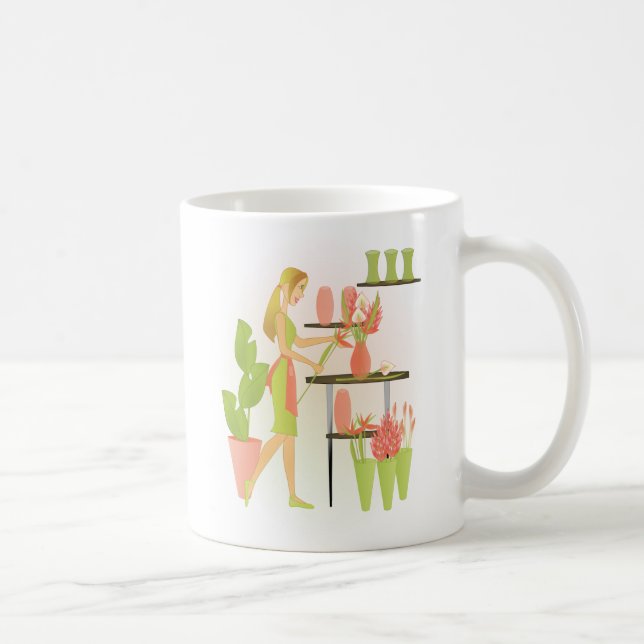 Caneca De Café Florist-Peach (Direita)