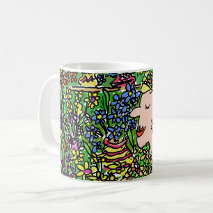 Caneca De Café Florista ou Vendedora de Flores Divertido