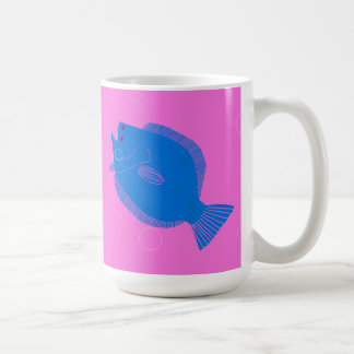 Caneca De Café Flounder sempre olha para o lado brilhante