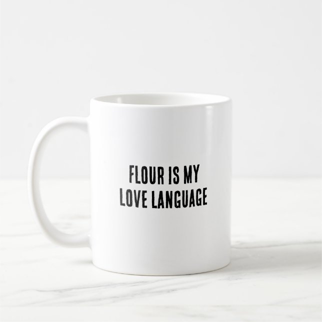 Caneca De Café Flour é minha língua de amor (Esquerda)