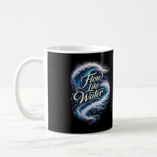 Caneca De Café Flow Like Water (Esquerda)