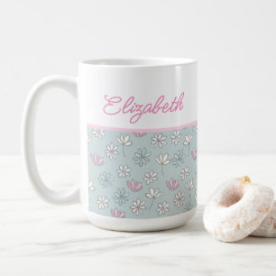 Caneca De Café Flower Art