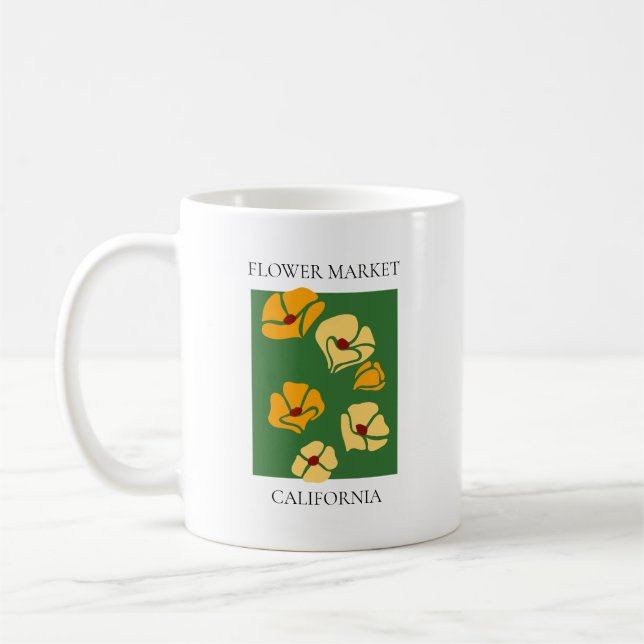 Caneca De Café Flower Market - California (Esquerda)