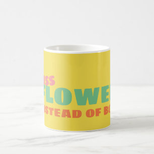 Caneca De Café Flower power