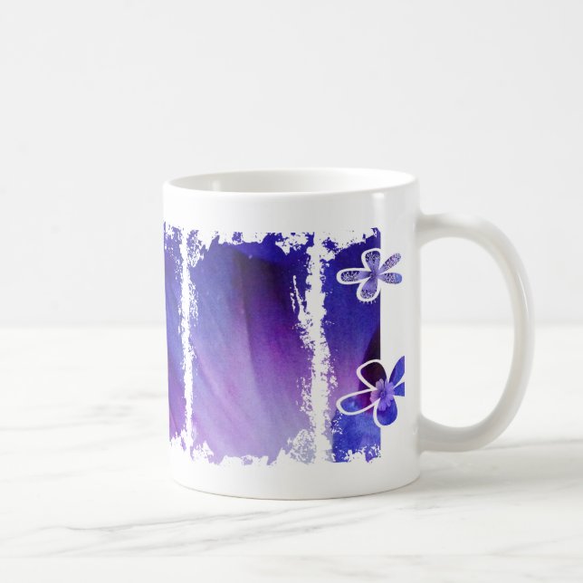 Caneca De Café "Flower power " (Direita)