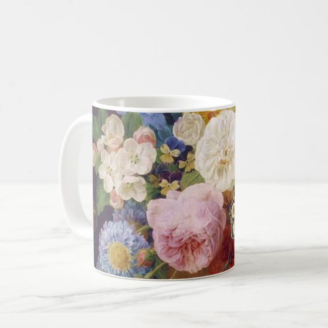 Caneca De Café Flower Still Life by Jean Ulrich Tournier (Frente Esquerda)