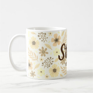 Caneca De Café Flowered Mug