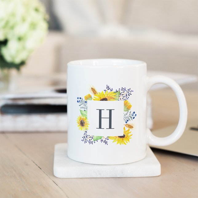 Caneca De Café Flowerfields Monogram (Criador carregado)
