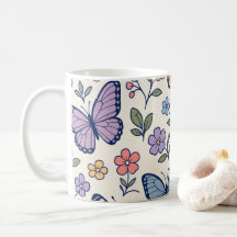 Flowers and Butterflies Pattern