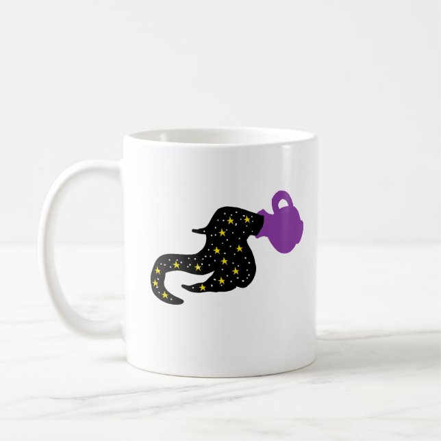 Caneca De Café Flowing Water Bearer Mug – Clean Minimal Figure  (Esquerda)