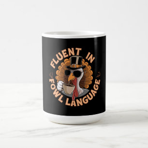 Caneca De Café Fluente na língua de Fowl Design engraçado para fr