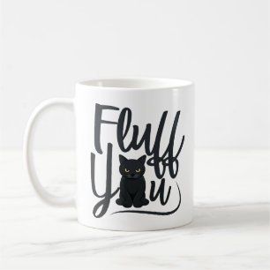 Caneca De Café Fluff You, Cat Humor