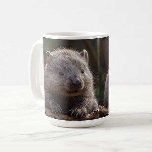 Caneca De Café Fluffy Baby Australian Wombat,