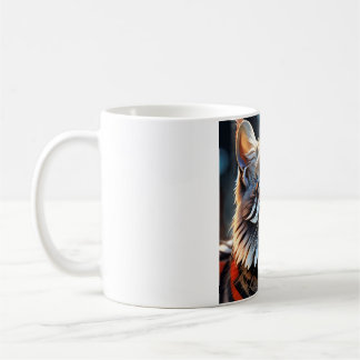 Caneca De Café Fluffy Cat Face Mug