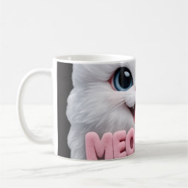 Caneca De Café Fluffy Meoww Cat Mug