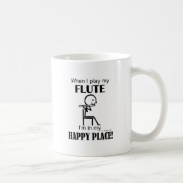 Caneca De Café Flute Happy Place