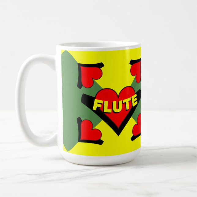 Caneca De Café Flute Over Heart (Esquerda)