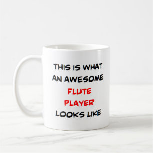 Caneca De Café flute player, awesome