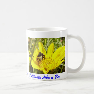 Caneca De Café Flutue como uma borboleta e Pollinate como uma