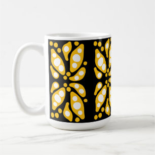 Caneca De Café Fluxo de abstrato de formas orgânicas