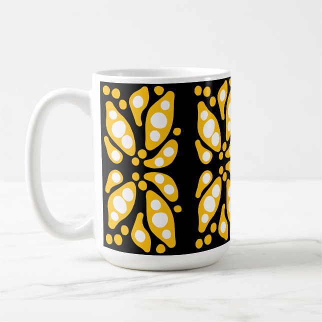 Caneca De Café Fluxo de abstrato de formas orgânicas (Esquerda)