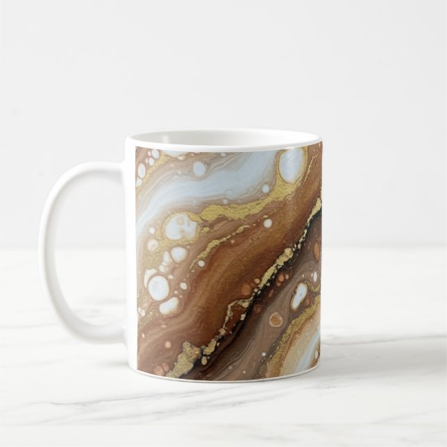 Caneca De Café Fluxo de Ouro (Esquerda)