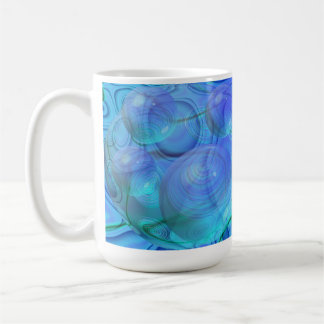 Caneca De Café Fluxo interno VI - Aqua & galáxia do Azure