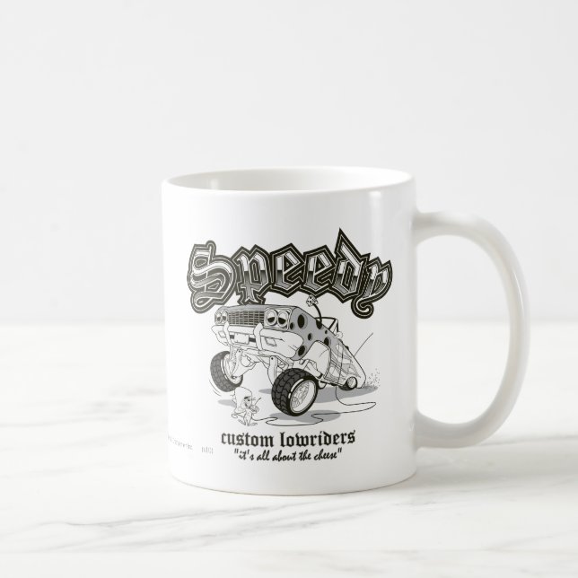 Caneca De Café FLUXORES Personalizados SPEEDY GONZALES™ B/W (Direita)