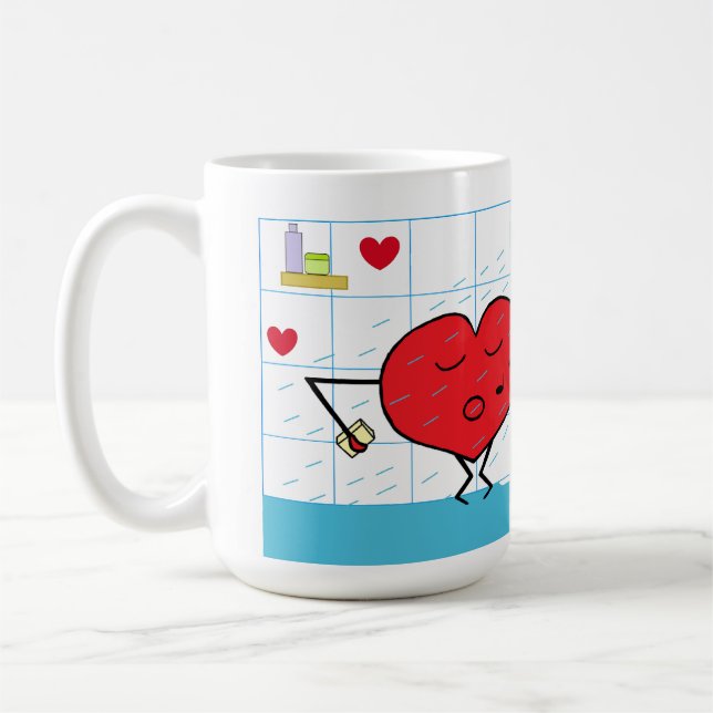Caneca De Café Fluxos de Amor do chá (Esquerda)
