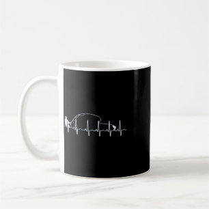 Caneca De Café Fly Fishing Coração Peixe Truta Pesca
