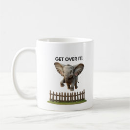 Caneca De Café Flying Elephant Mug – Get Over It