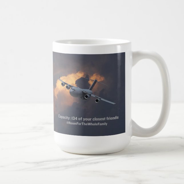 Caneca De Café FMS C-17 Globemaster III (Direita)