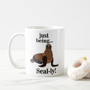 Caneca De Café Focas Pinnípedes Engraçado