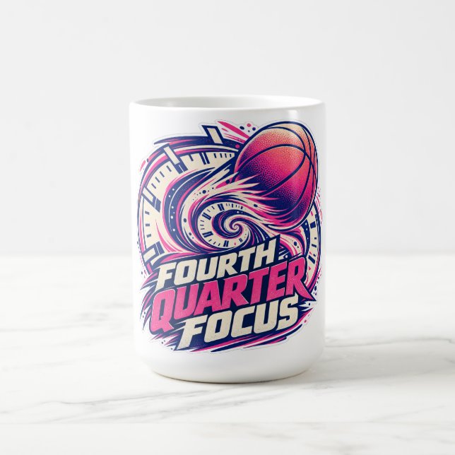 Caneca De Café Foco no Quarto Final Basquetebol (Centro)
